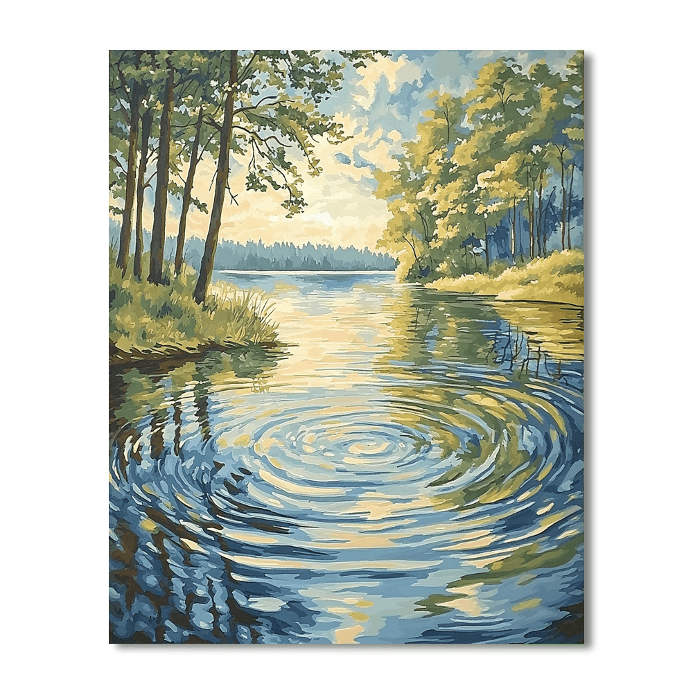 Claude Monet Inspired Tranquil Waters  Paint By Numbers Art
