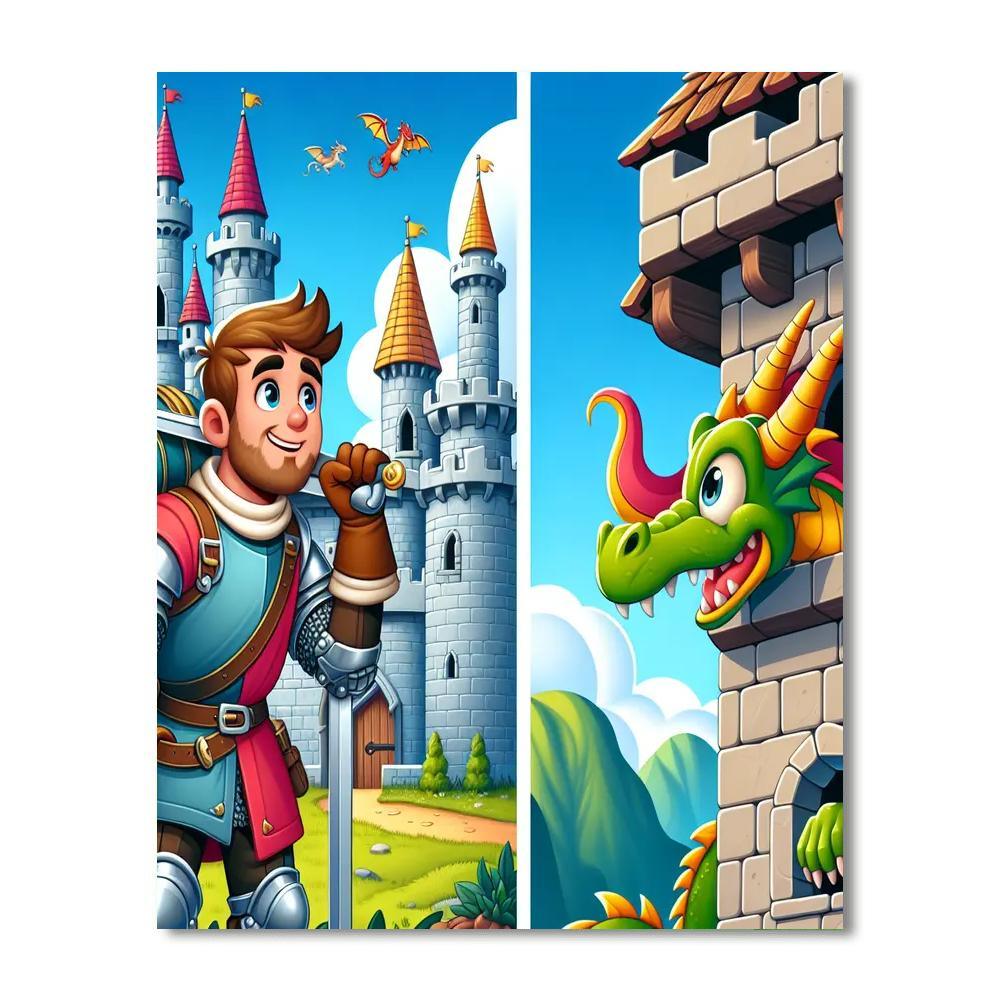 Castle Adventure Quest Painting By Numbers Kit