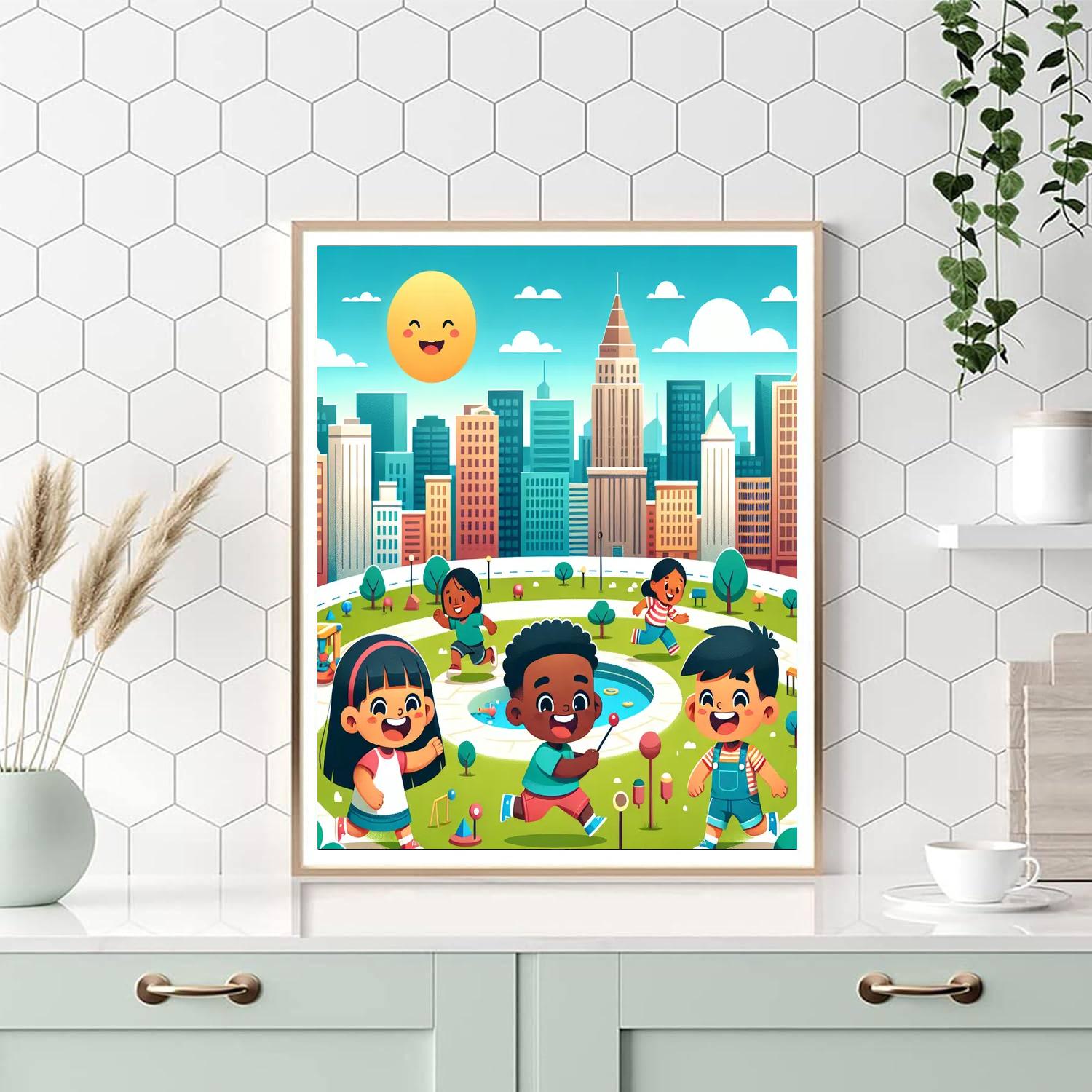 Creative City Life Paint By Numbers Art