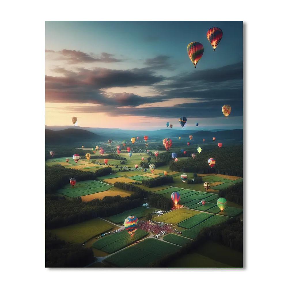 International Balloon Festival Of Saint-jean-sur-richelieu - Canada Number Painting