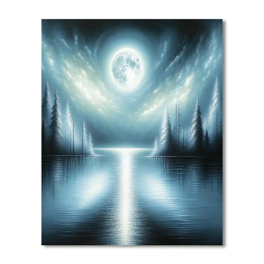 Mystical Enchanted Lake Paint By Color