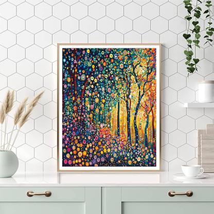 Gustav Klimt Inspired Rhapsody Of Patterns  Number Painting