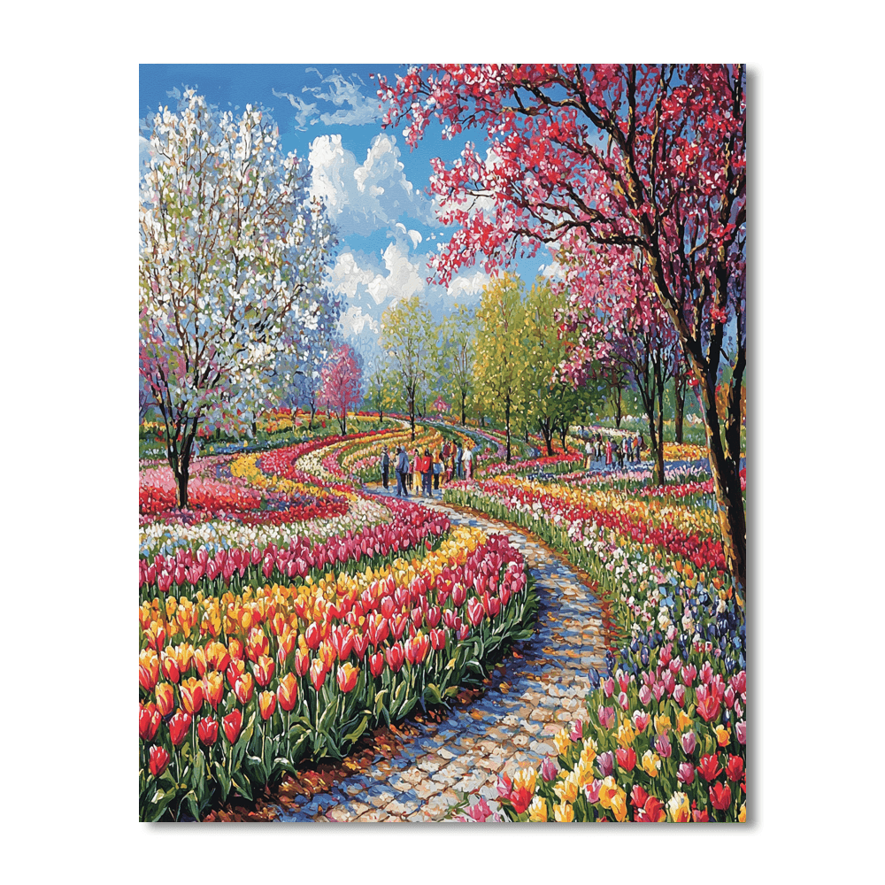 Keukenhof Gardens - Lisse, Netherlands Numbered Painting Kits