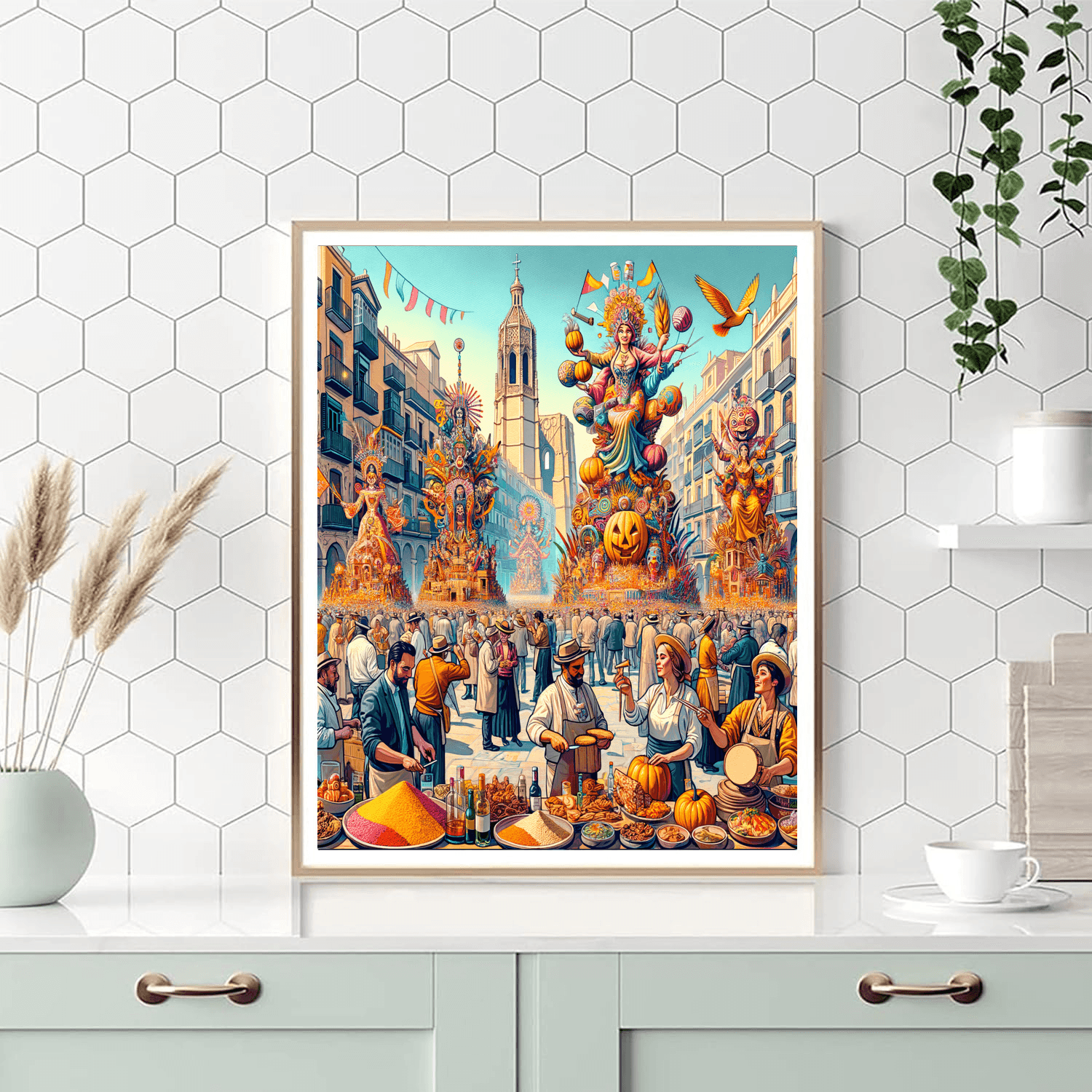 The Las Fallas Festival Paint By Color