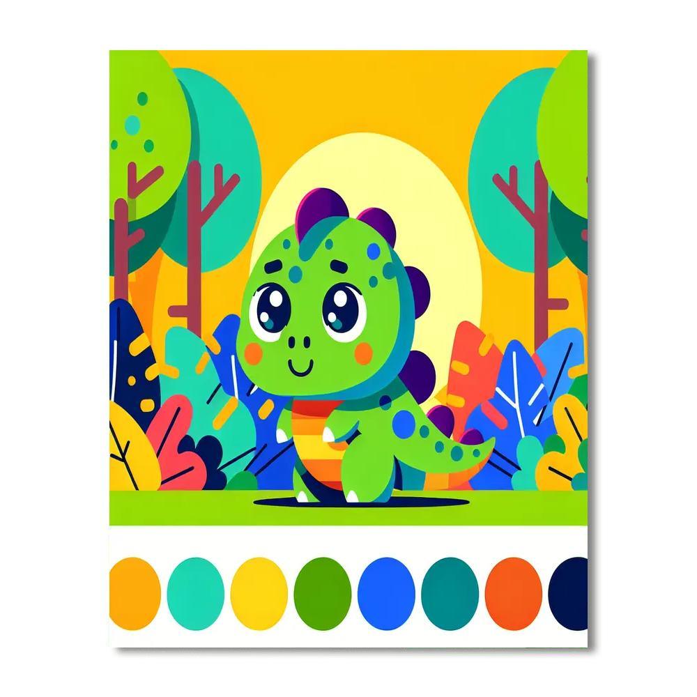 Jurassic Jungle Paint By Number