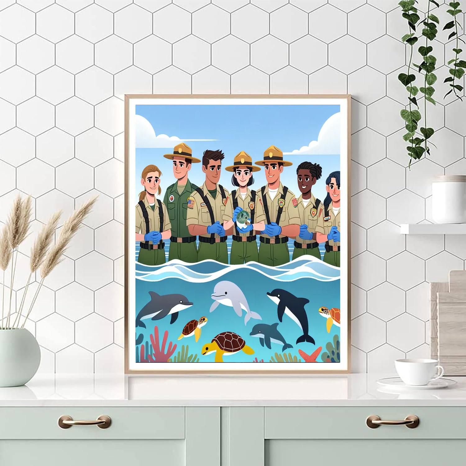 Ocean Rescue Rangers Numbered Painting Kits