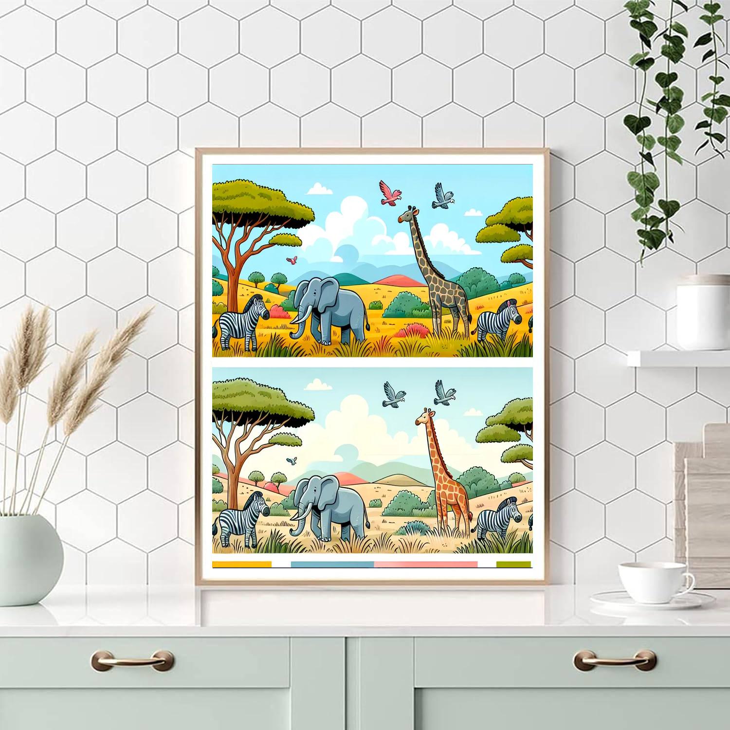 Safari On The Savannah Painting Number Kit