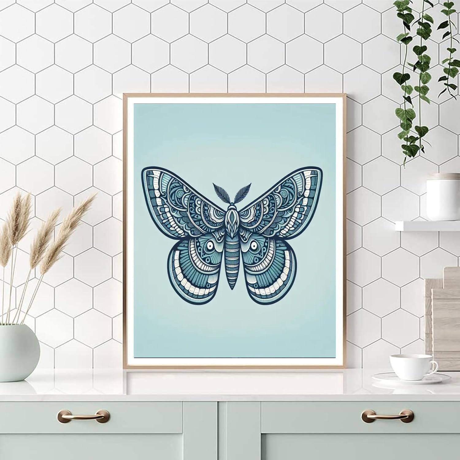 Magical Moths Paint By Numbers Art
