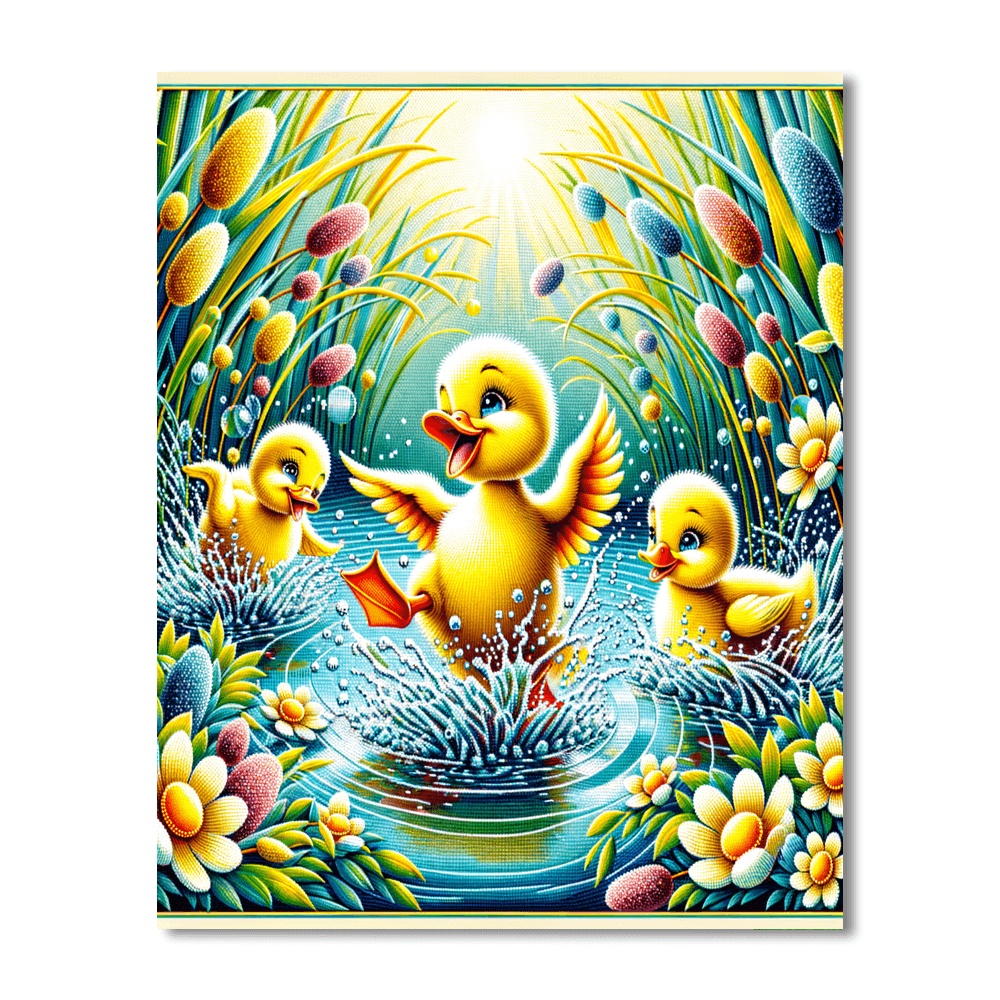 Duck Delight Paint By Numbers Art