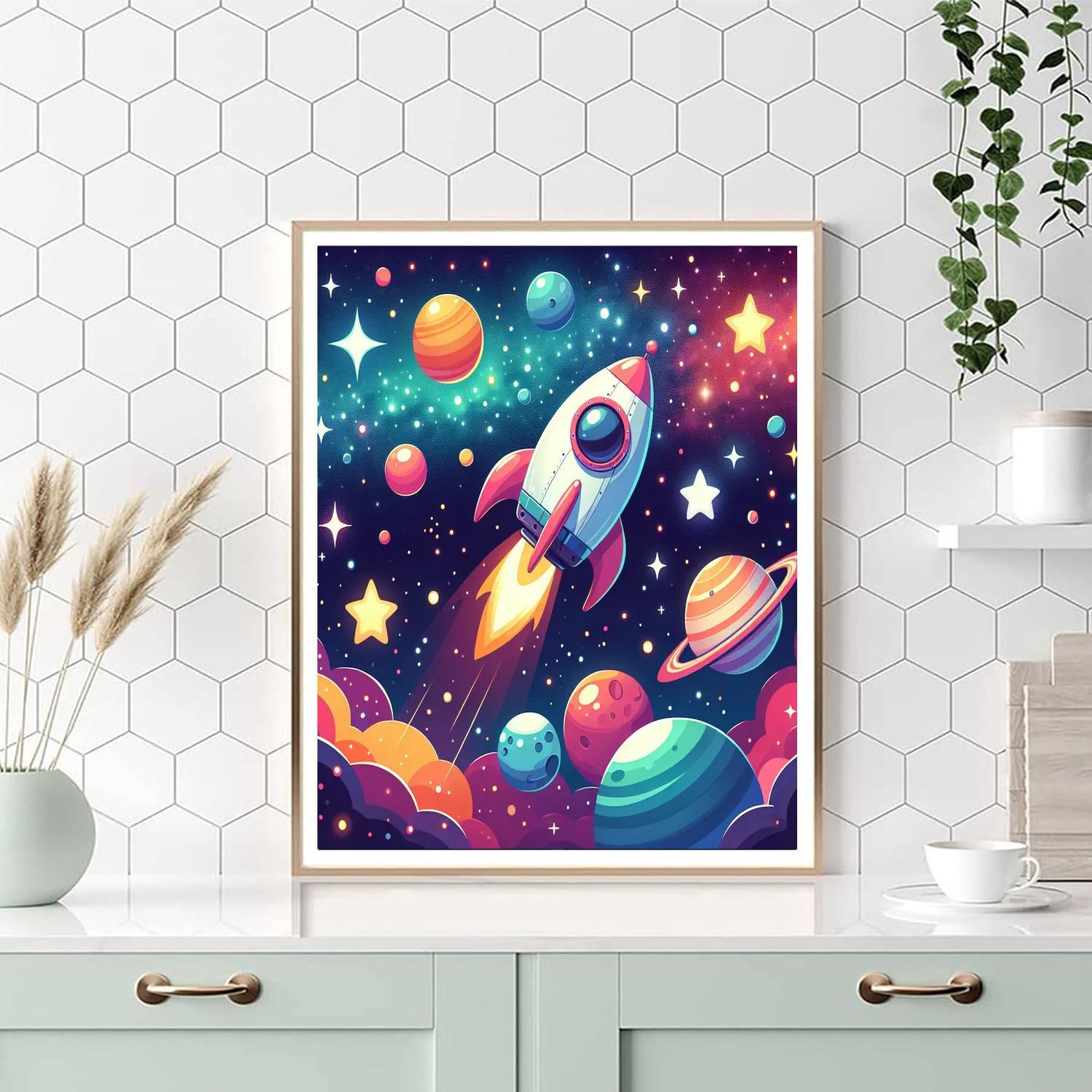 Starlit Galaxy DIY Paint By Numbers