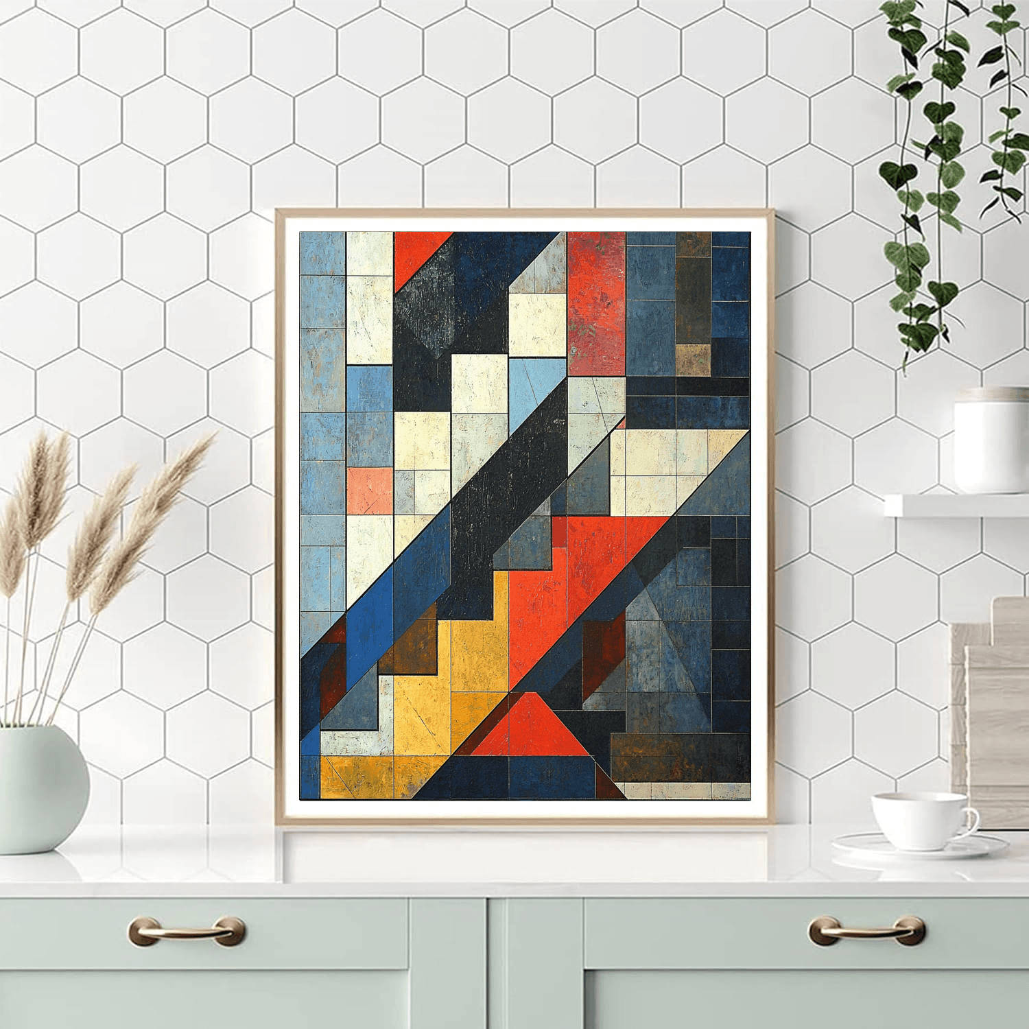 Piet Mondrian Inspired Patterns Of The City  Paint By Numbers Kits