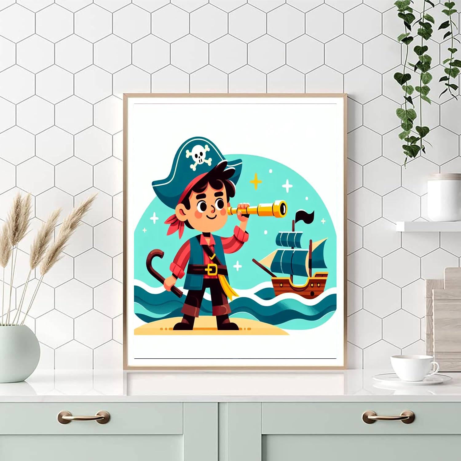 Seafaring Pirate Quest Paint By Numbers