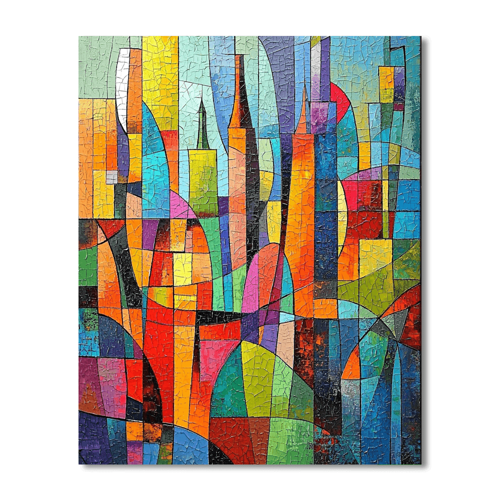 Pablo Picasso Inspired Picasso's Urban Tapestry  Paint By Numbers Kits