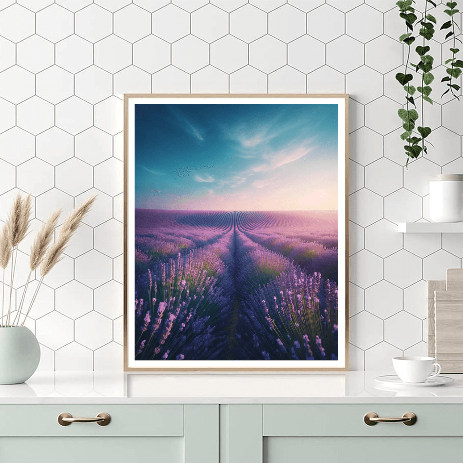 Soothing Lavender Fields DIY Paint By Numbers