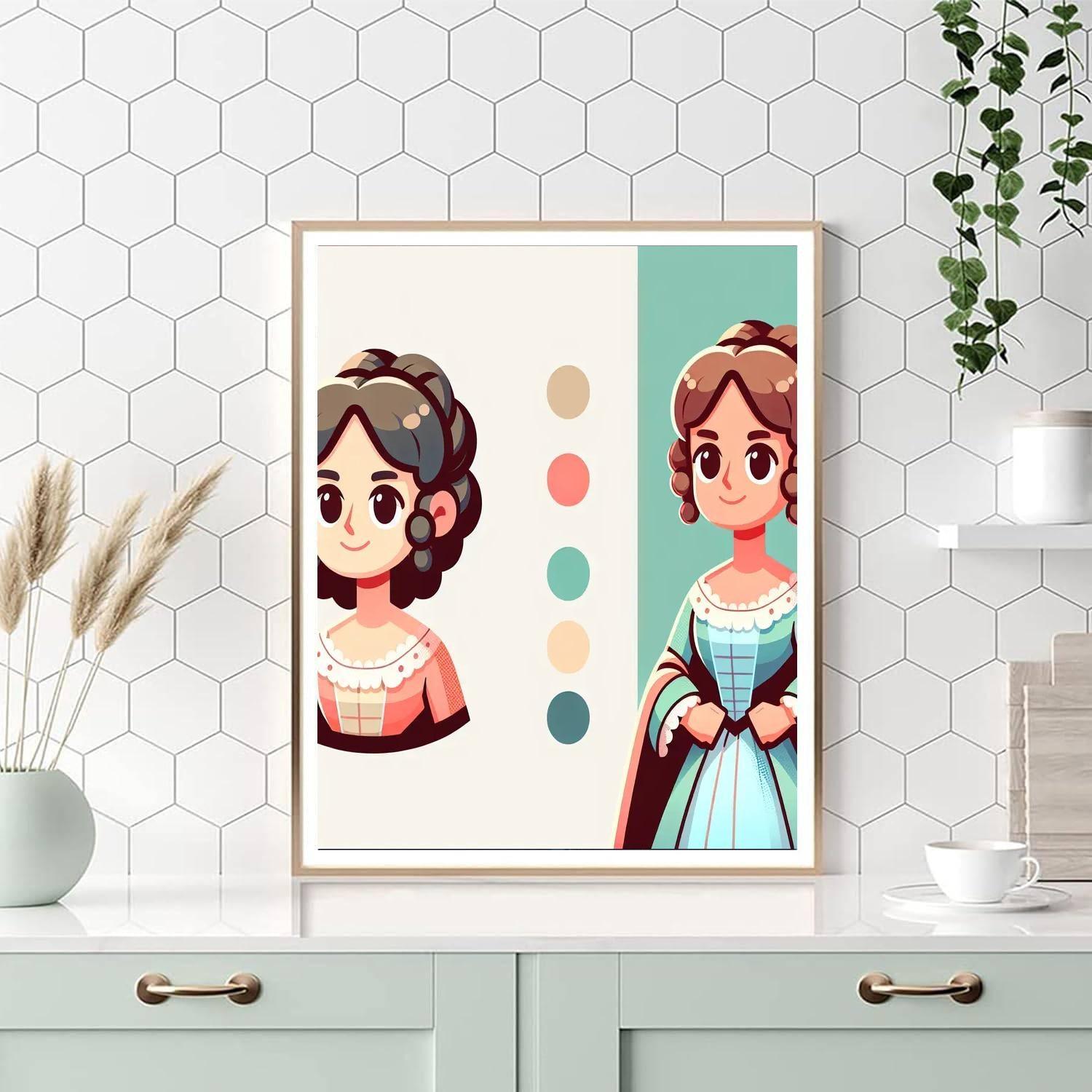 Historical Heroine DIY Paint By Numbers
