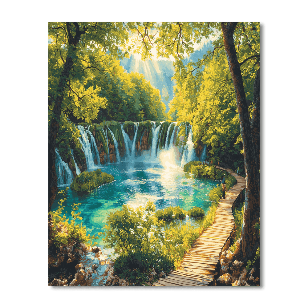 The Plitvice Lakes National Park Paint By Numbers