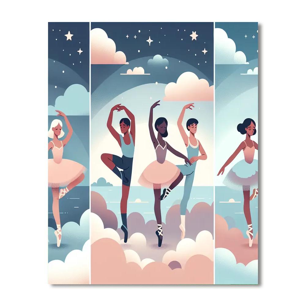 Ballet In The Sky Number Painting