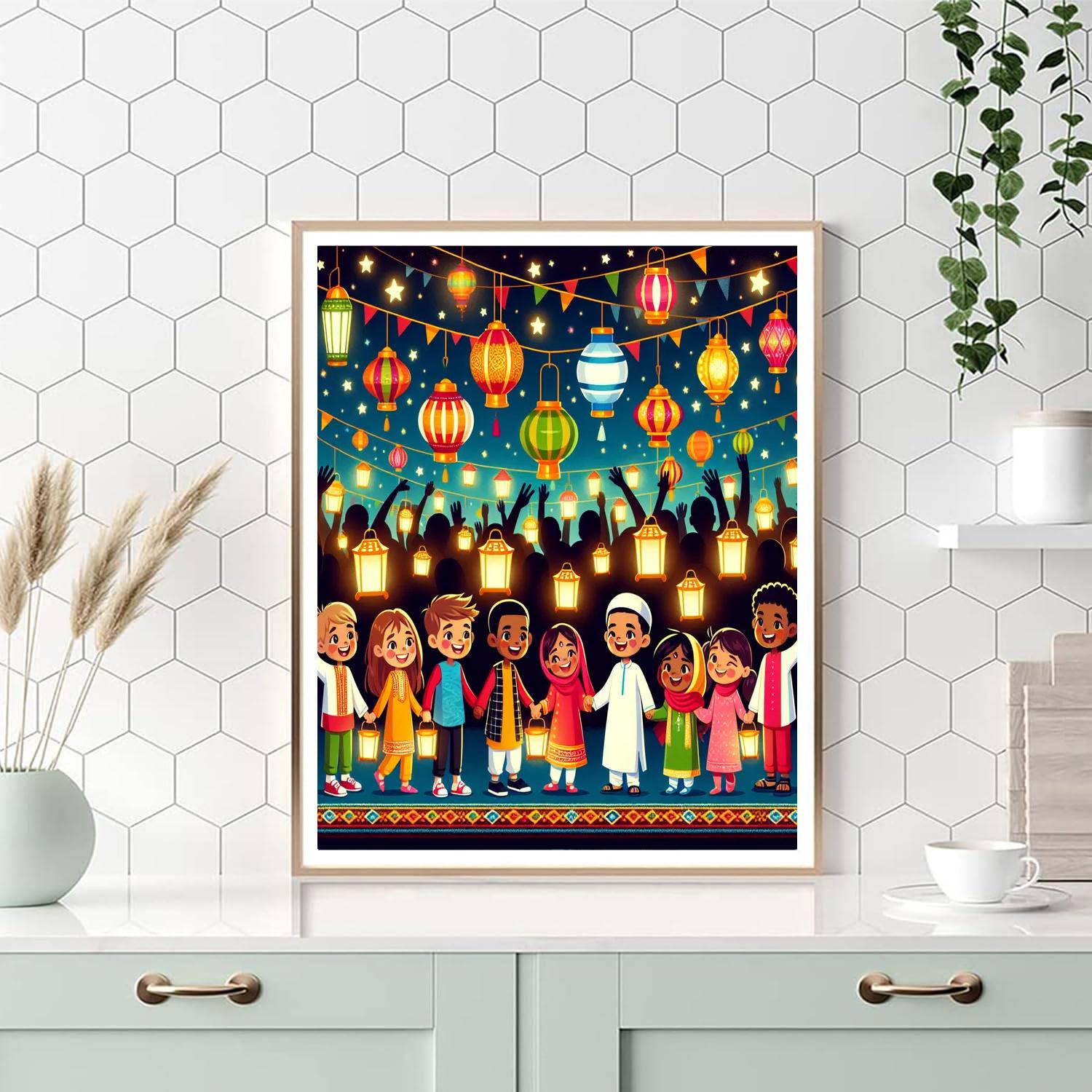 Cultural Festival Of Lights Number Painting