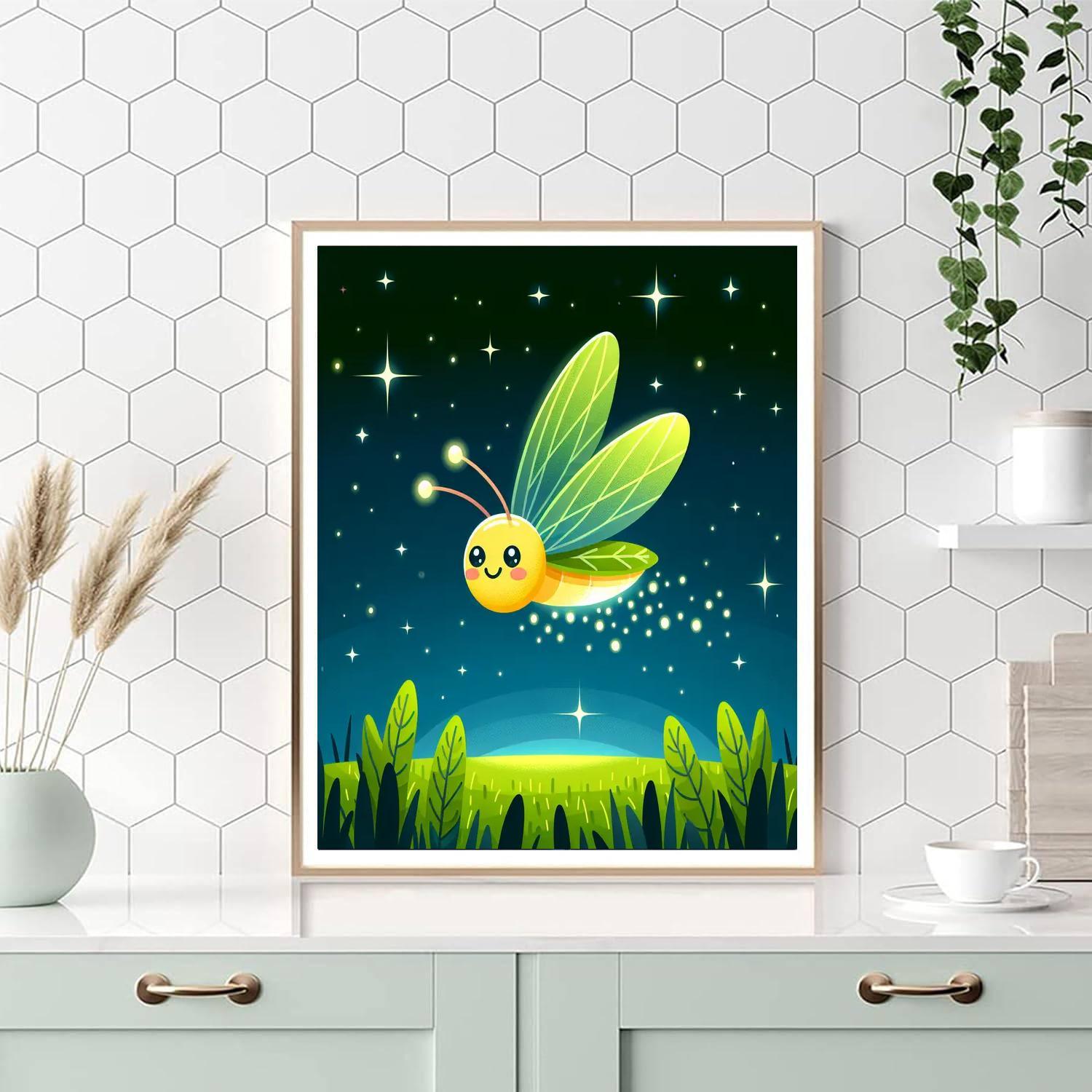 Cheerful Firefly Paint By Numbers Kits