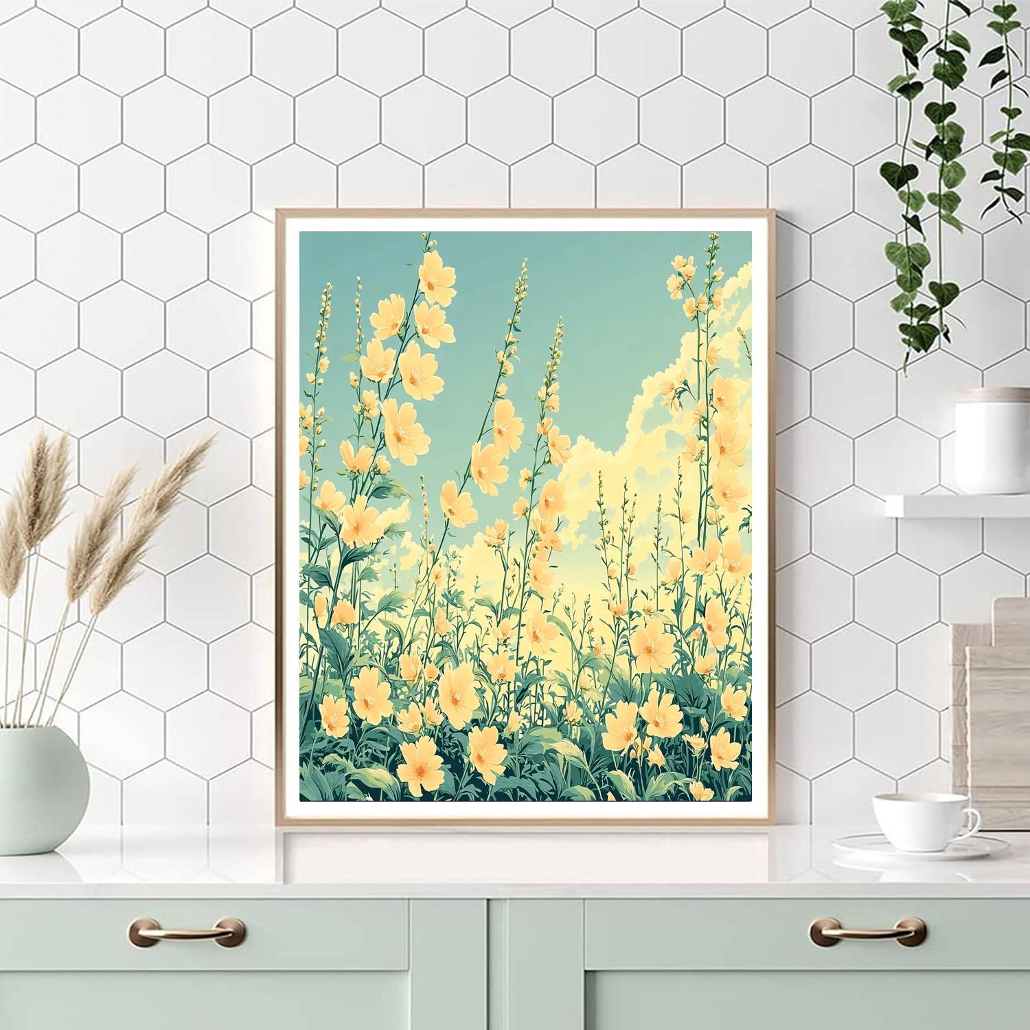 Utagawa Hiroshige Inspired Floating On The Breeze  Number Painting