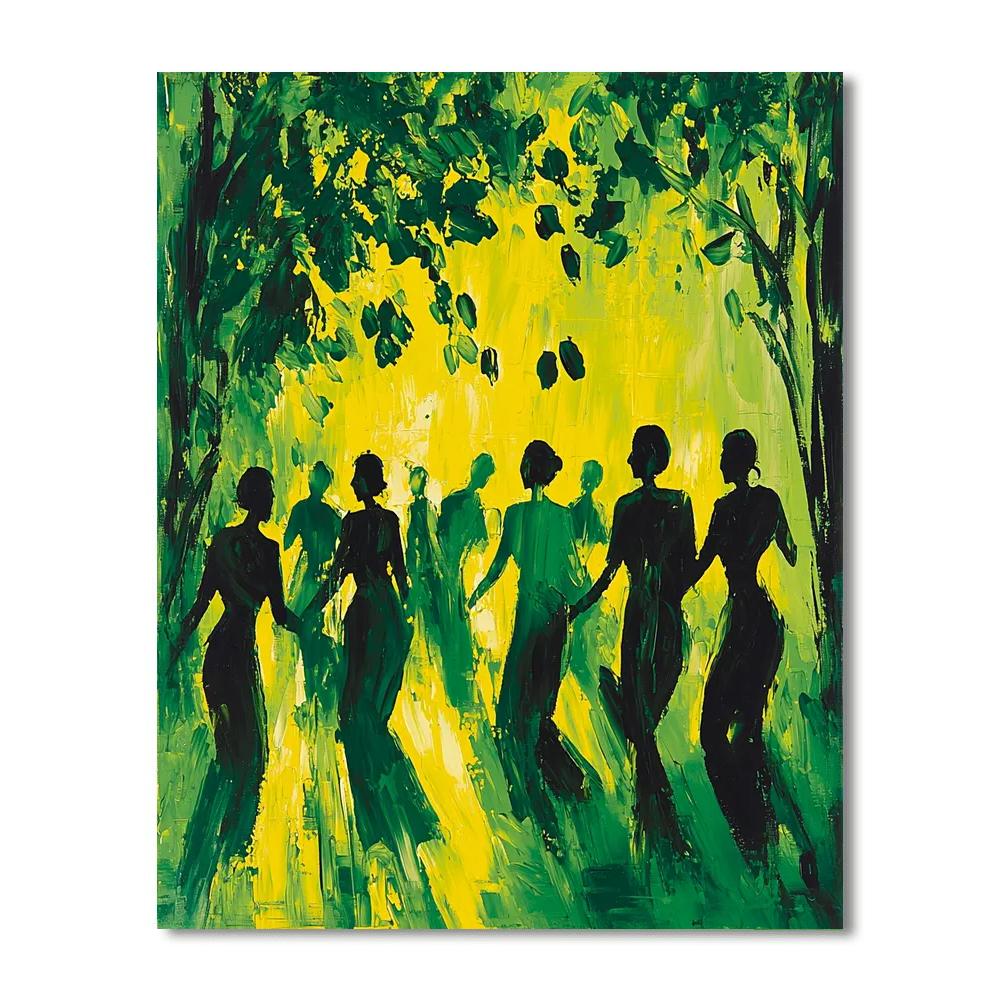 Cherished Moments In The Park Paint By Color
