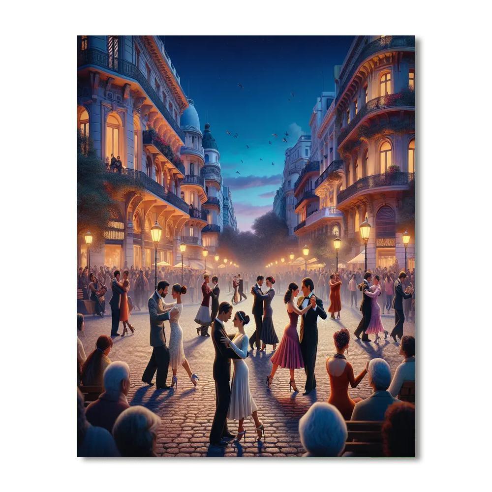 Buenos Aires Tango Festival - Buenos Aires Painting By Numbers Kit