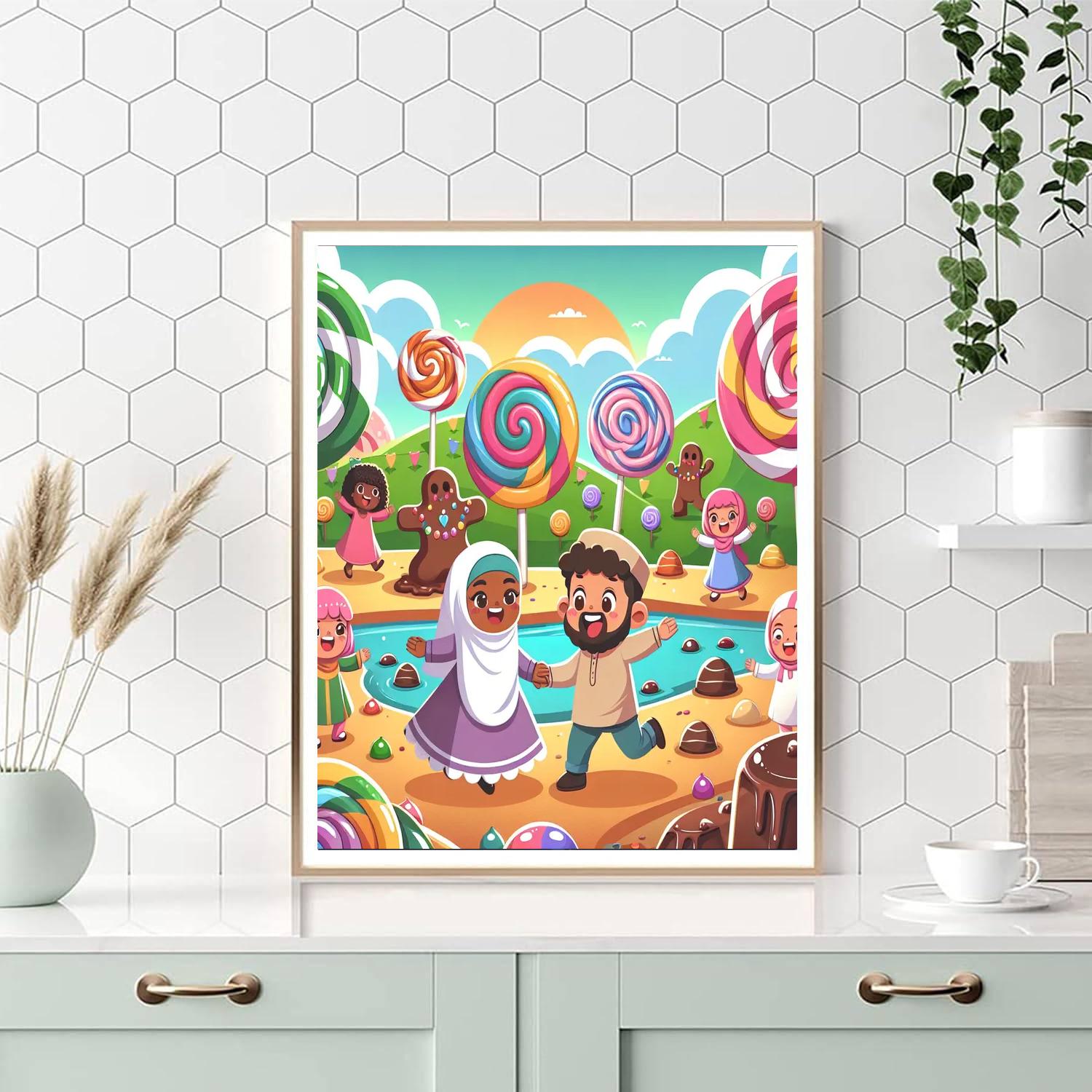 Fabulous Candyland Adventure Painting By Numbers Kit