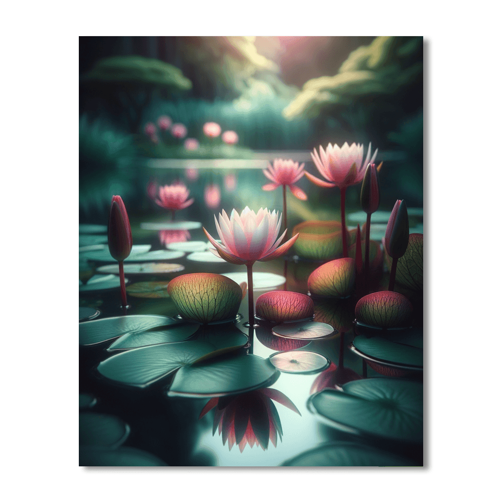 Serenity Among The Lilies Paint By Numbers