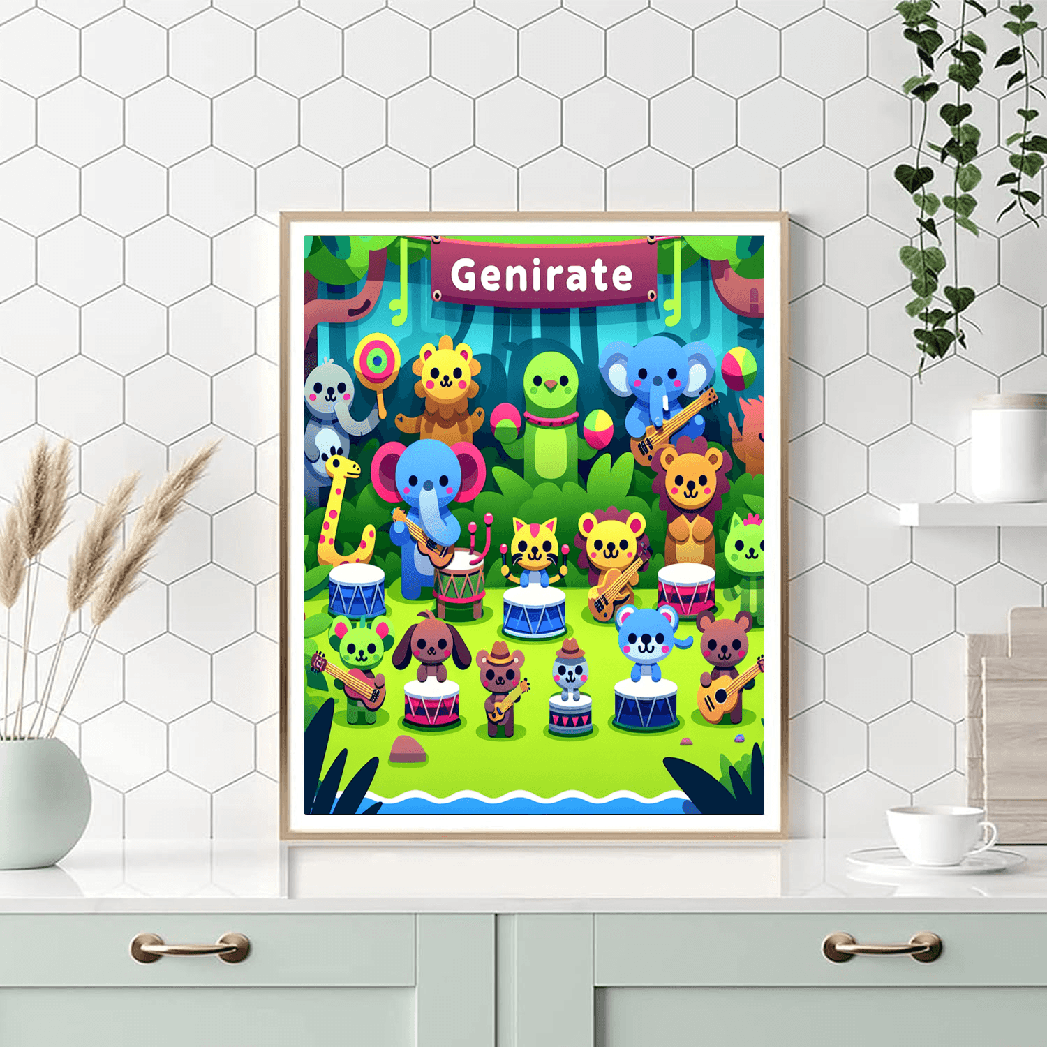 Jungle Jam With Musical Animals Paint By Number