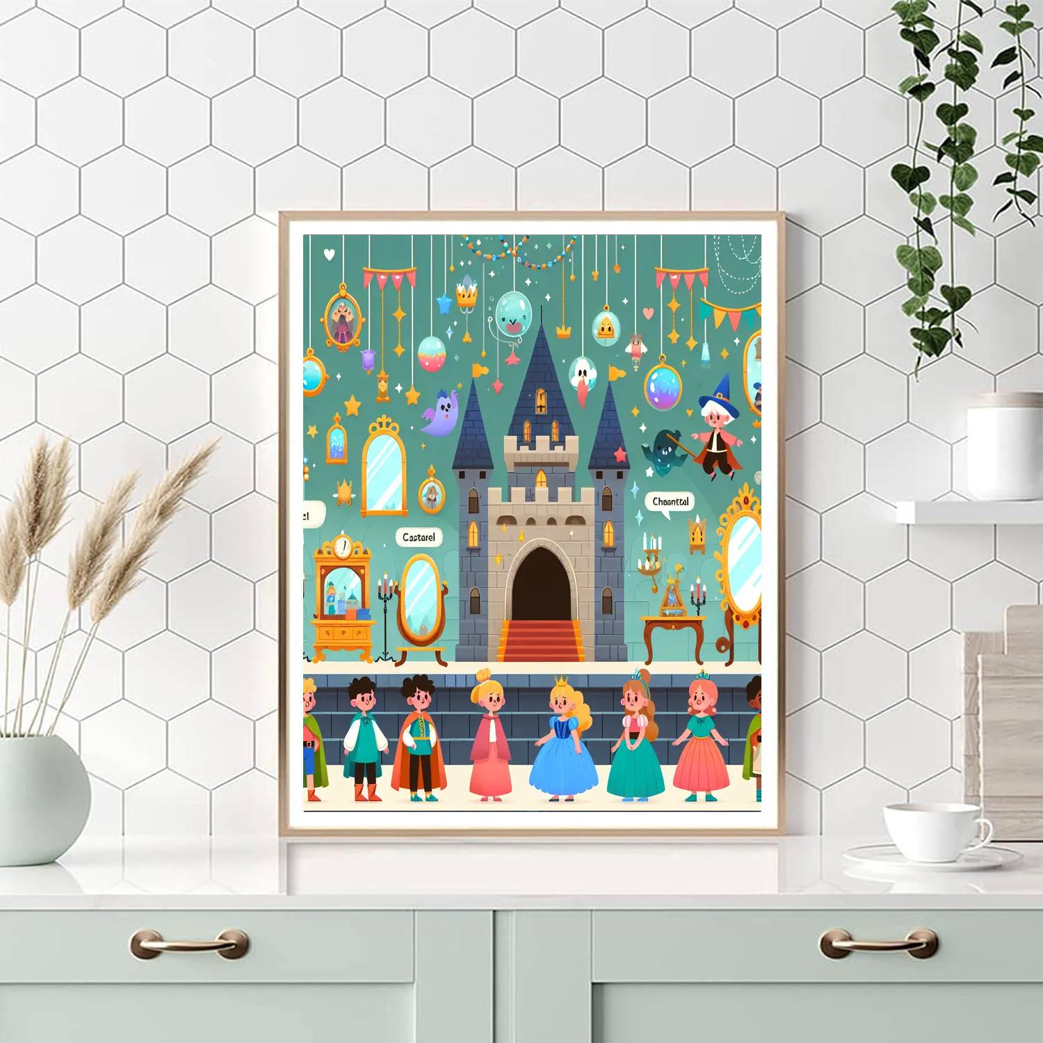 Fantasy Quest Castle Paint By Number