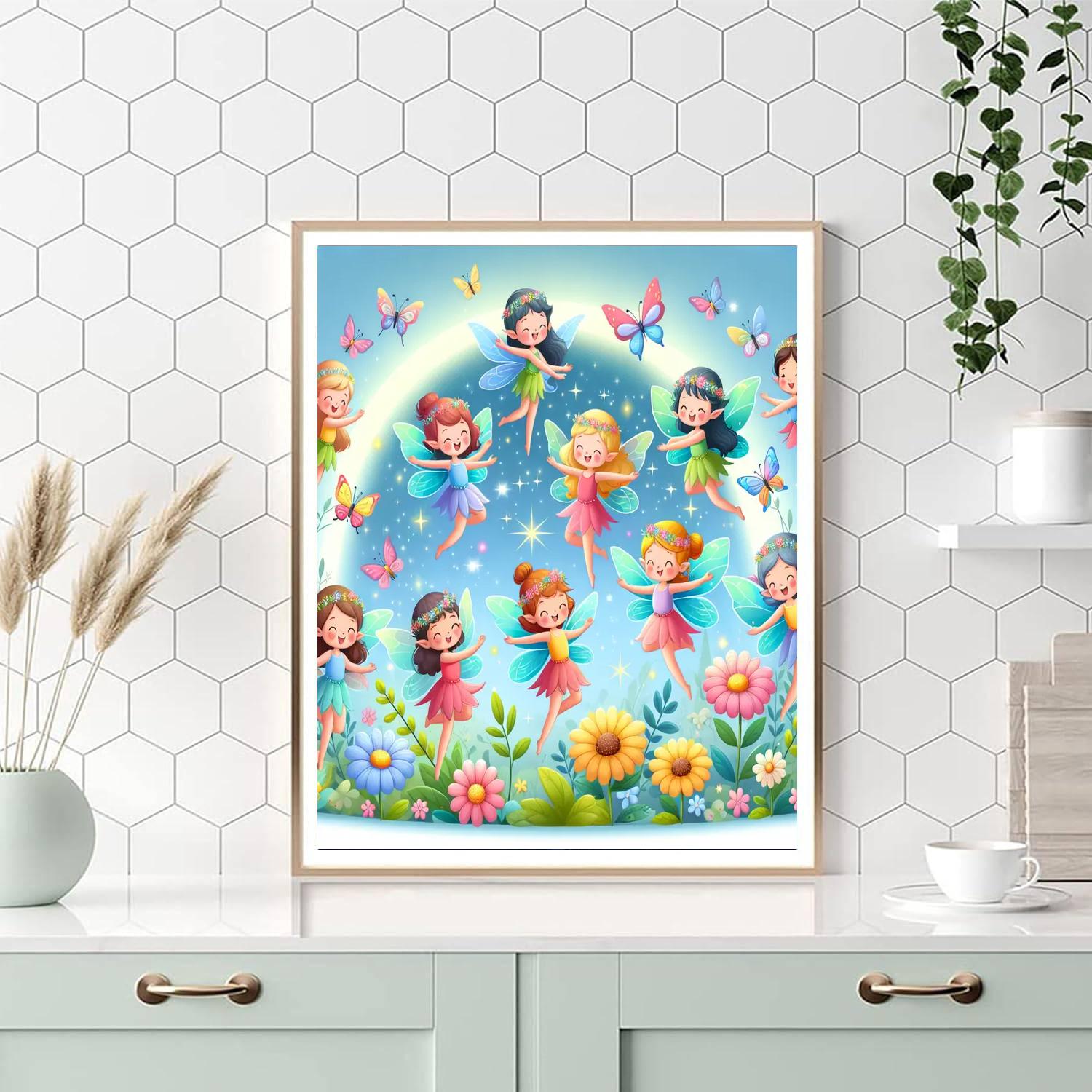 Giggling Fairies Paint By Number