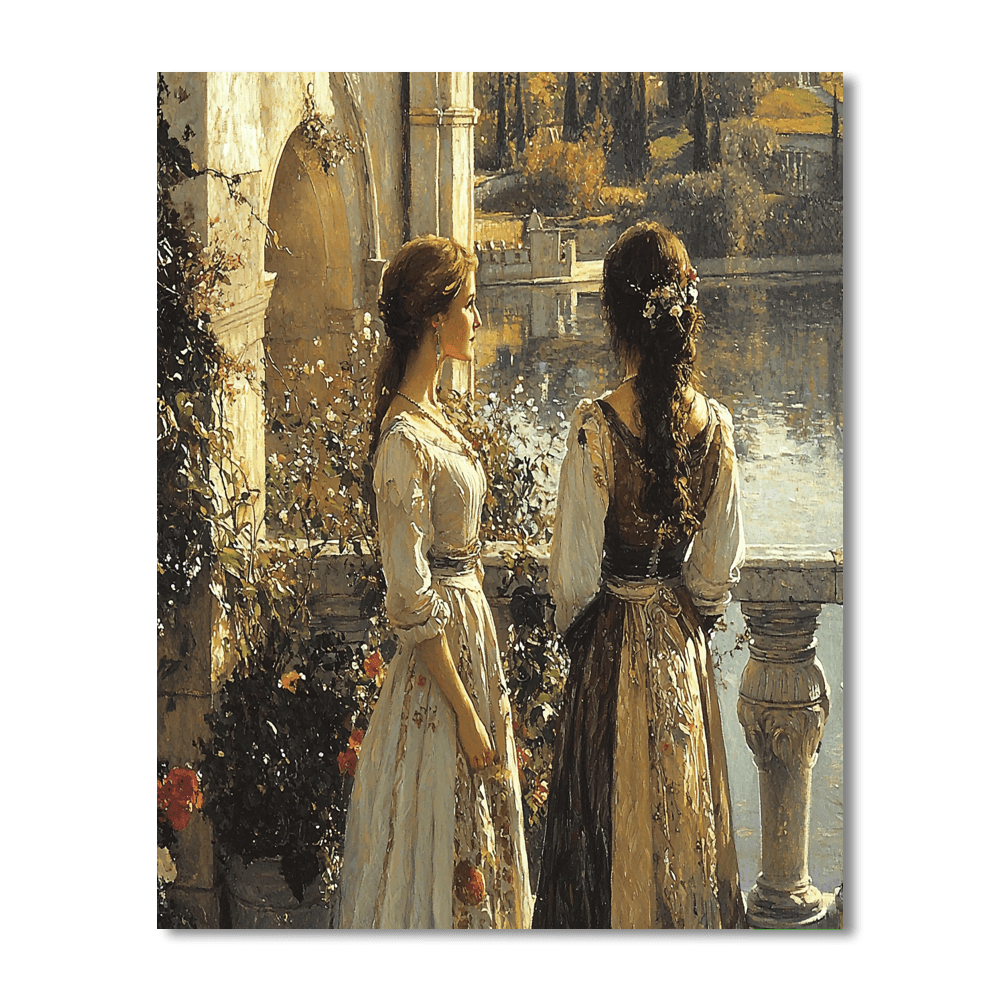 John William Waterhouse Inspired Time-Worn Elegance Of History  Paint By Numbers Art