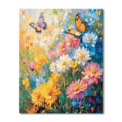 Claude Monet Inspired Enchanting Butterfly Symphony  Painting By Numbers Kit