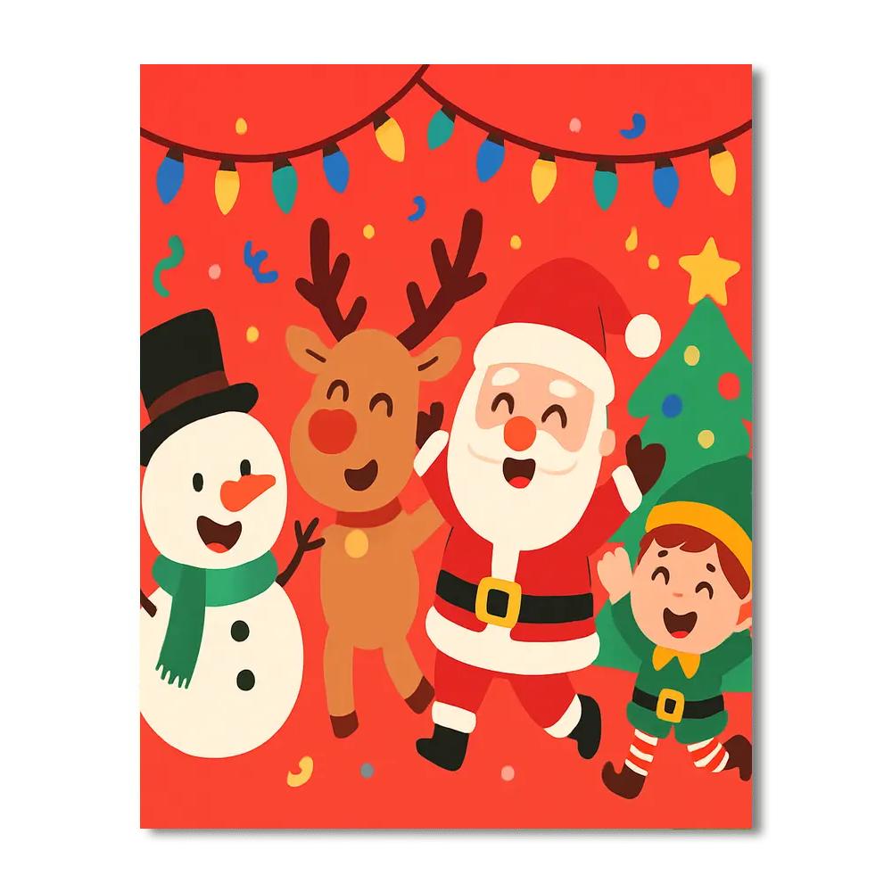 Joyful Holiday Festival Numbered Painting Kits
