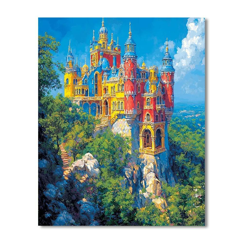 Sintra's Pena Palace - Portugal Numbered Painting Kits