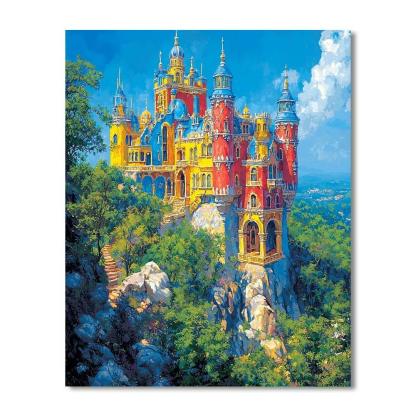 Sintra's Pena Palace - Portugal Numbered Painting Kits