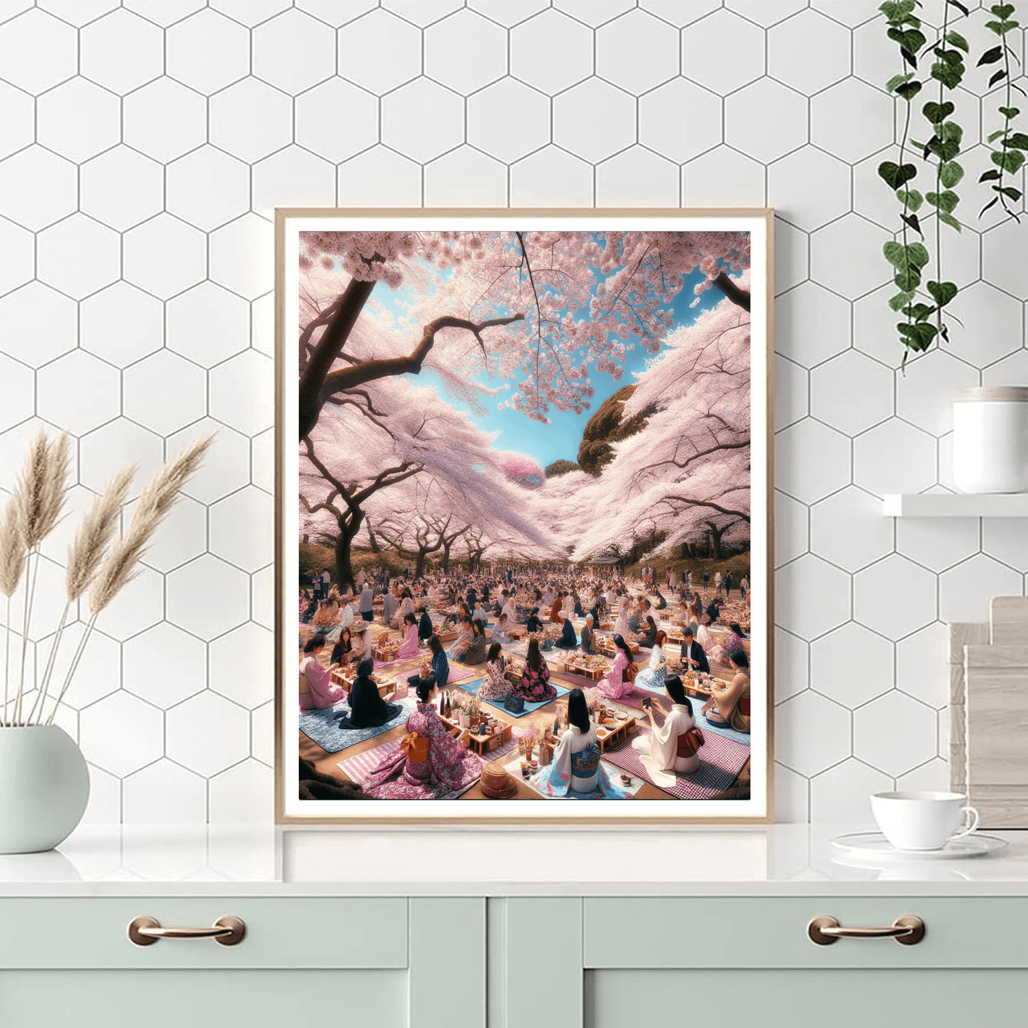 International Cherry Blossom Festival Painting Number Kit
