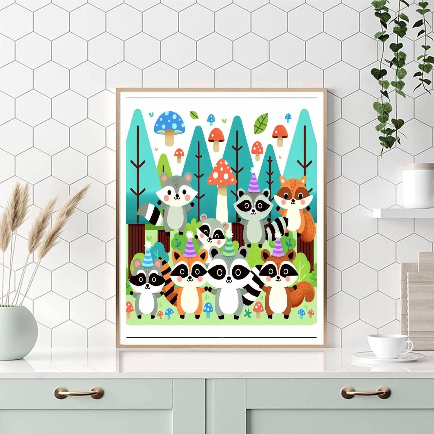 Funky Forest Festivity Paint By Numbers Kits