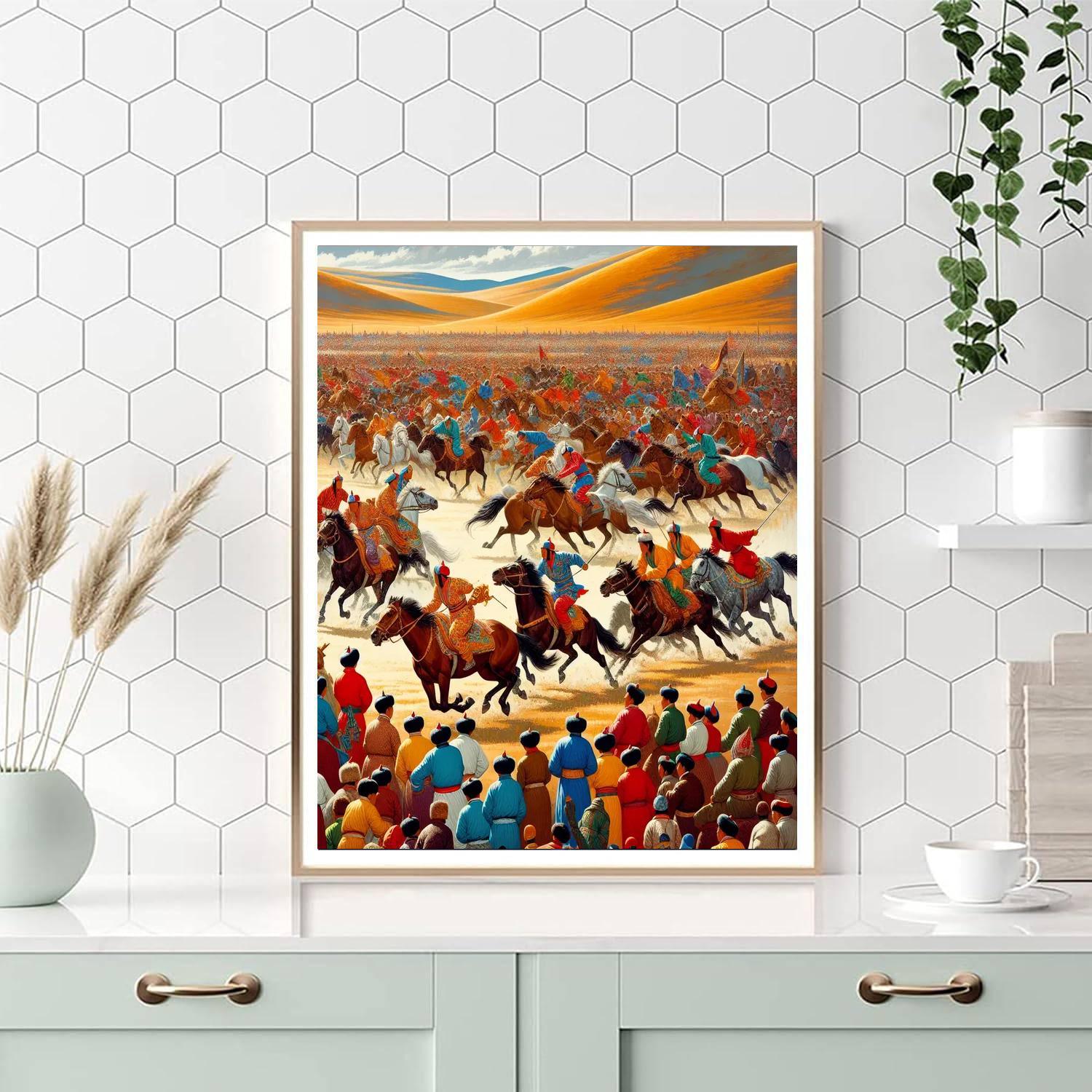 Day Of The Horse - Mongolia Painting By Numbers Kit