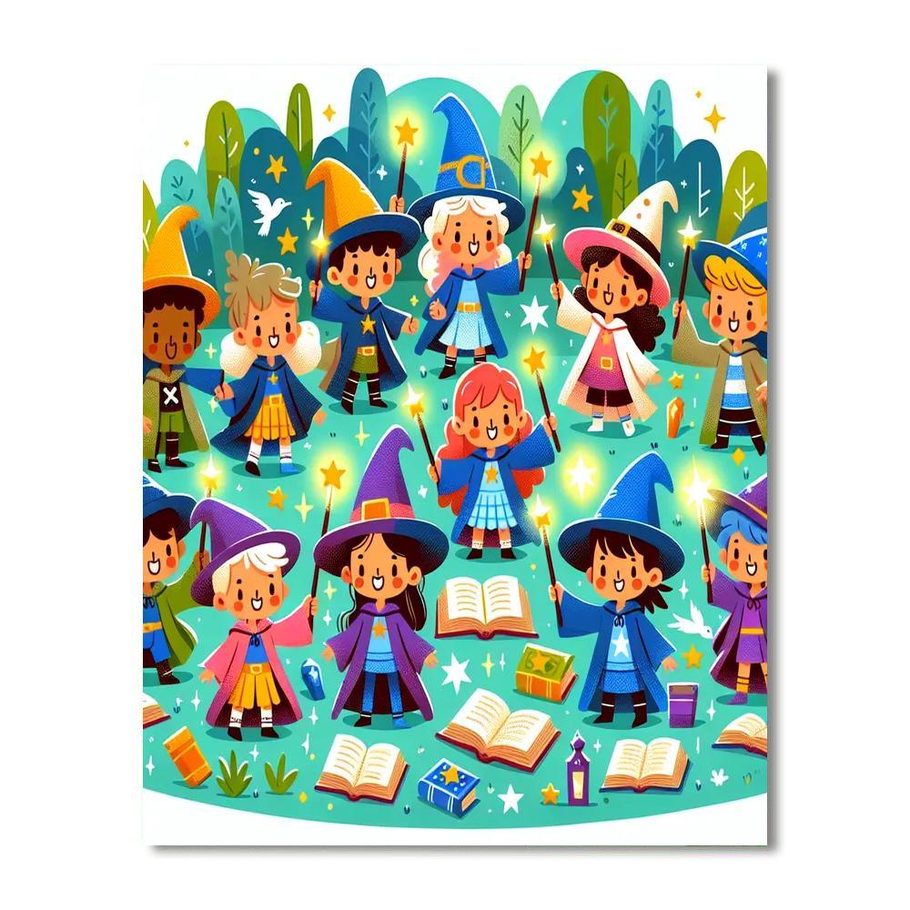 Wizard's Spellbound Quest Painting Number Kit