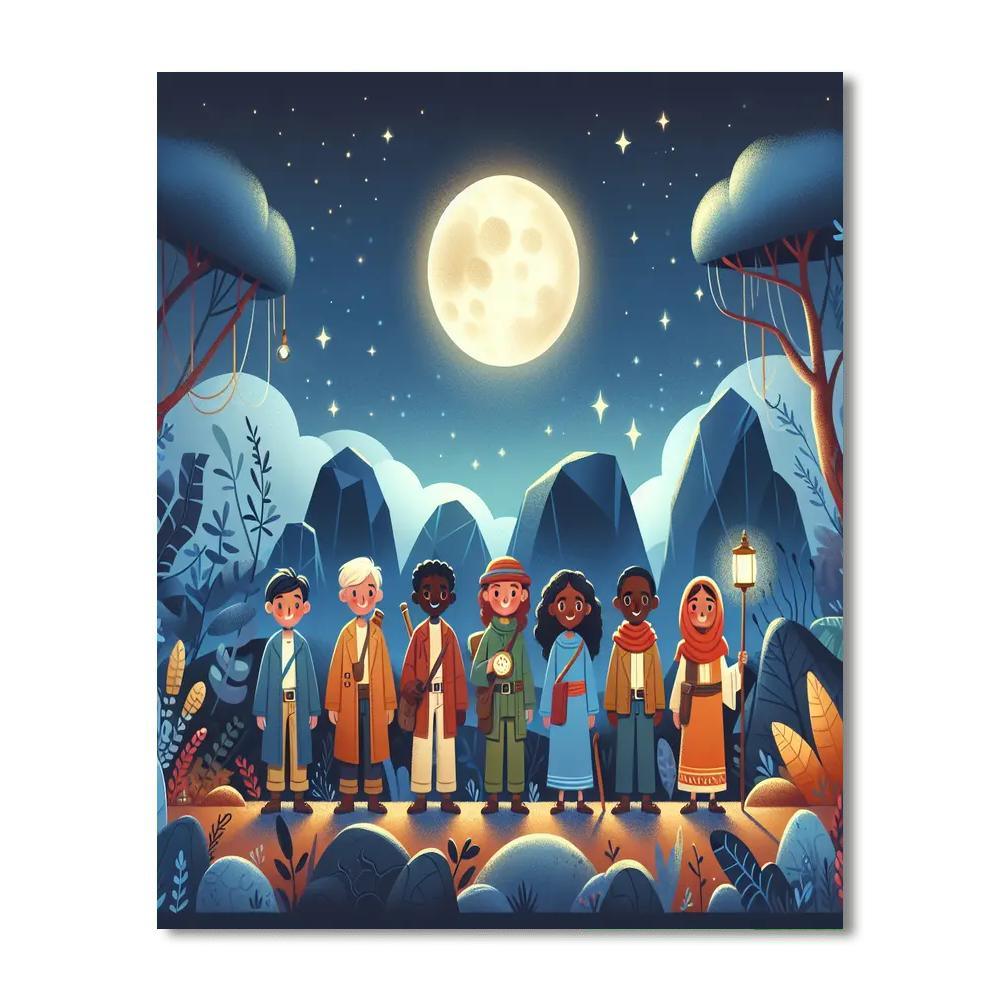 Moonlit Adventure Paint By Numbers