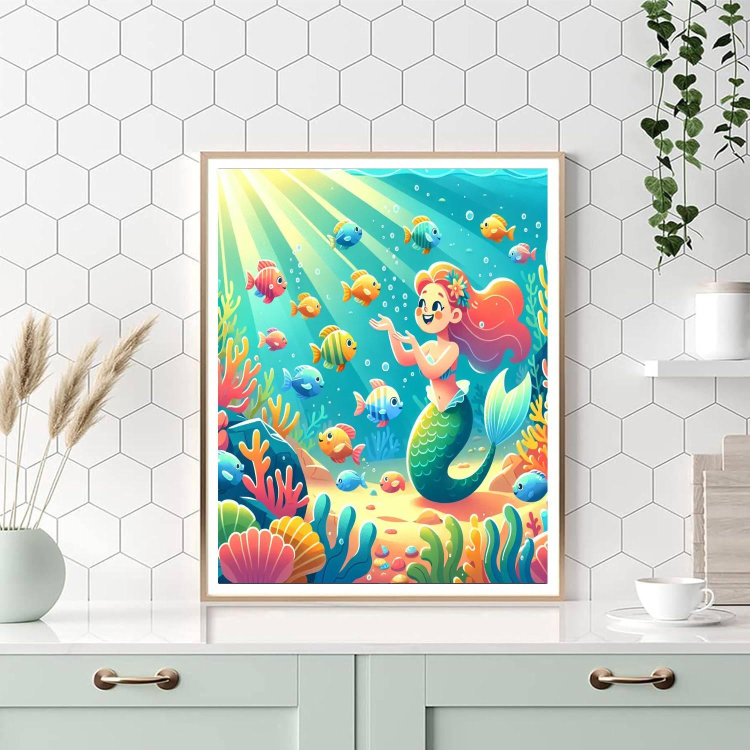 Magical Mermaid Tales Paint By Numbers Kits