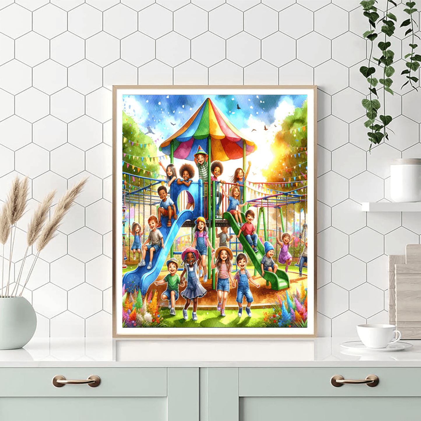 Joyful Jungle Gym Paint By Numbers