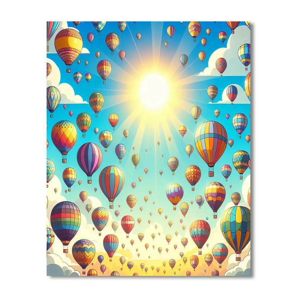 Cheery Balloon Adventure Painting By Numbers Kit