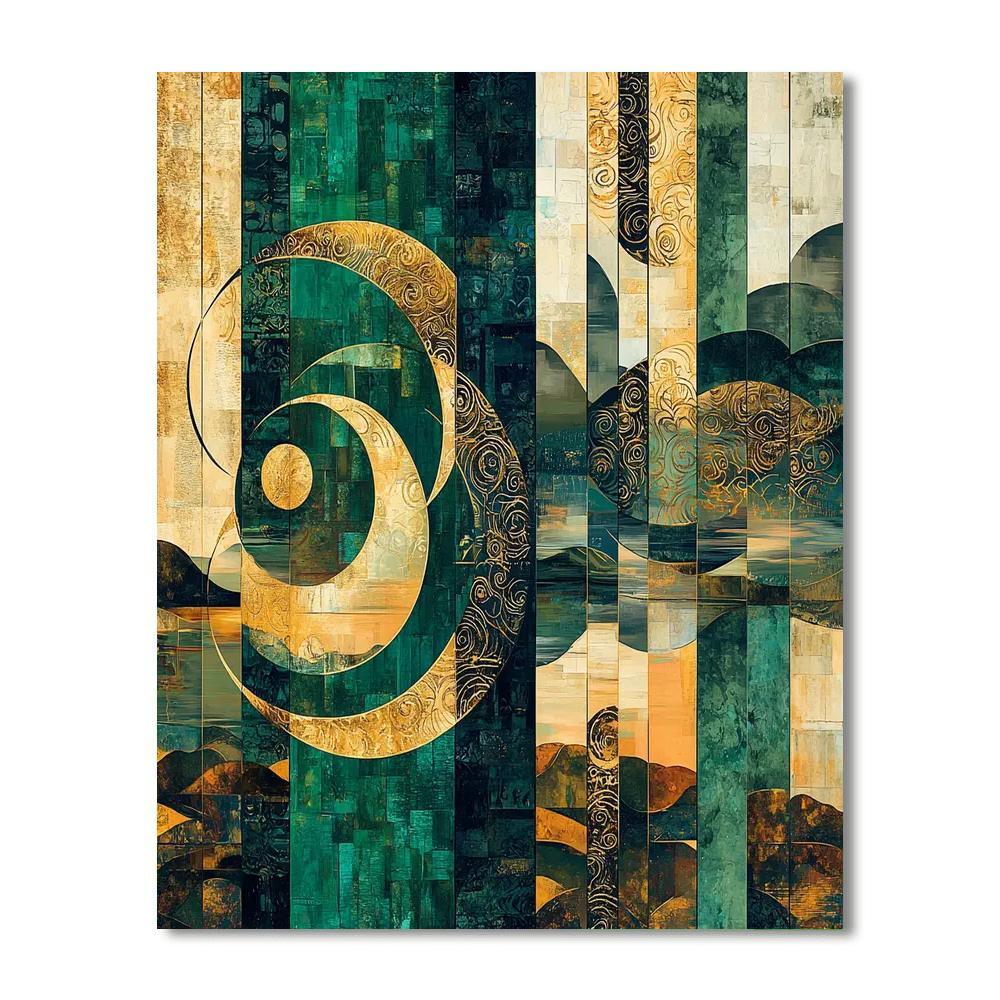 Gustav Klimt Inspired Enigmatic Symphony  Paint By Numbers Art
