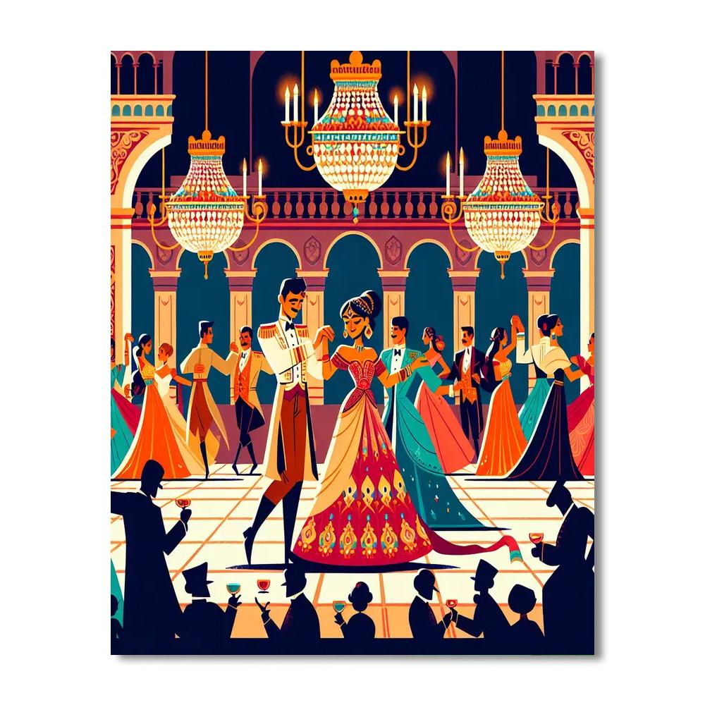 Royal Kingdom Ball DIY Paint By Numbers