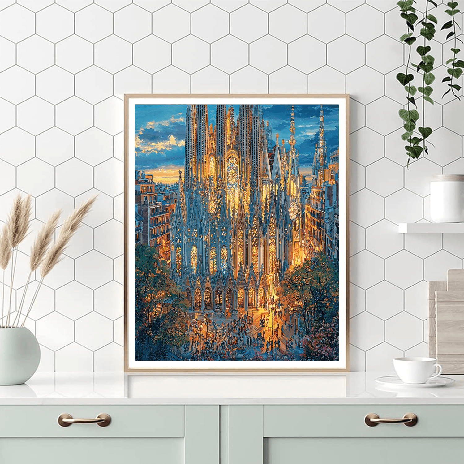 La Sagrada Familia - Barcelona, Spain Numbered Painting Kits