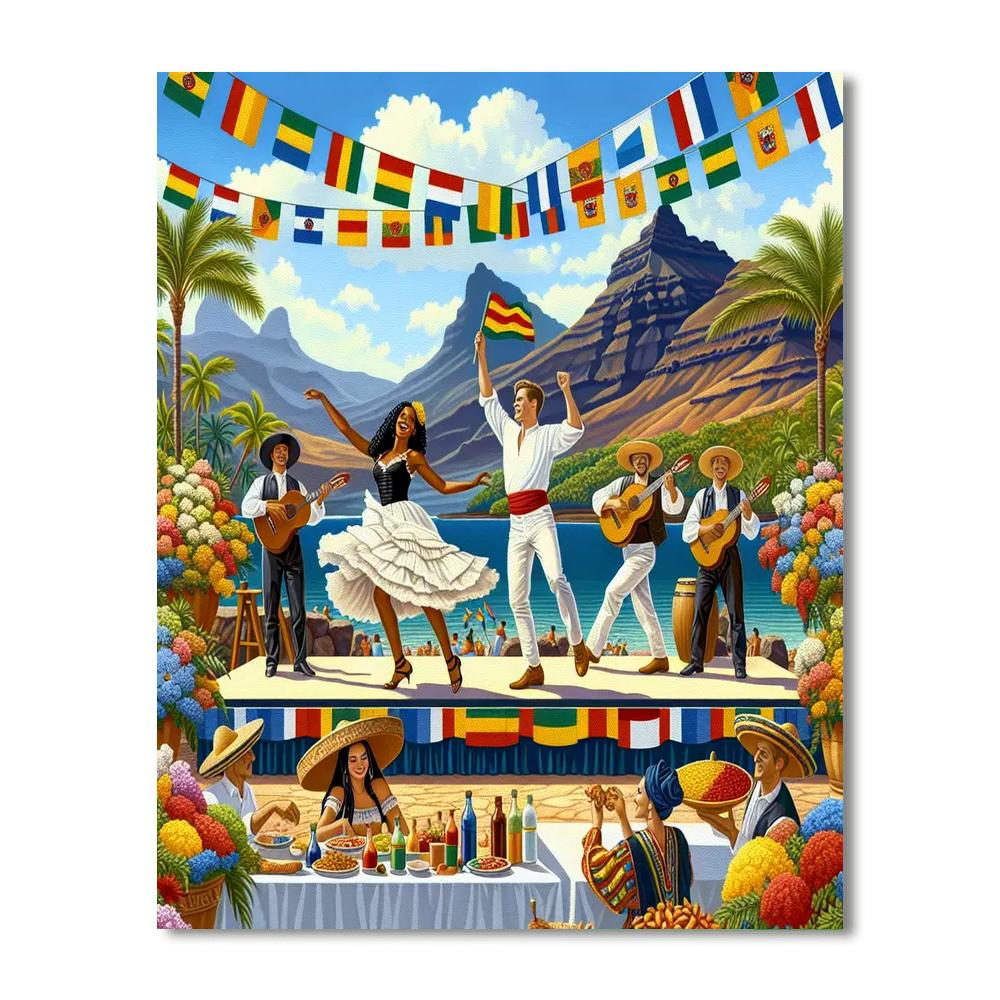 Day Of The Canary Islands - Canary Islands, Spain Painting Number Kit