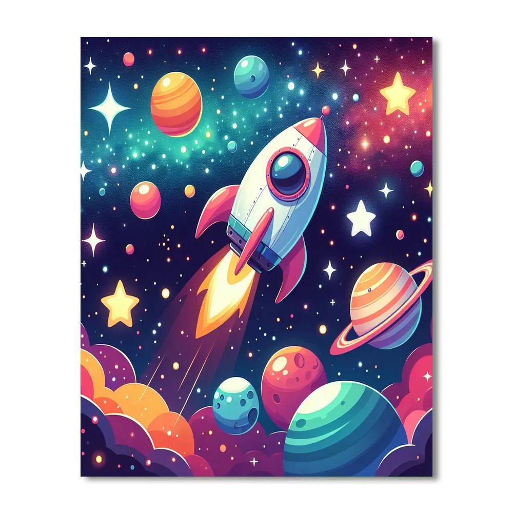 Starlit Galaxy DIY Paint By Numbers