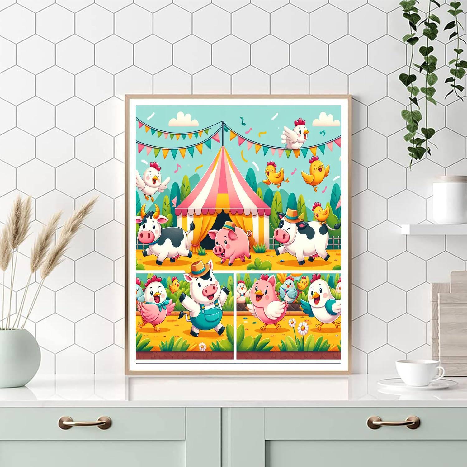 Farmyard Festival Paint By Number